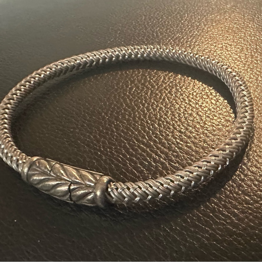 David Yurman Men’s sterling silver cable bracelet